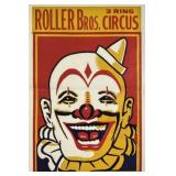 ROLLER BROS. CIRCUS POSTER