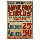 DOWNIE BROS. CIRCUS POSTER