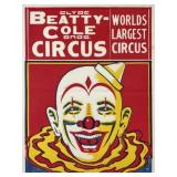 CLYDE BEATTY COLE BROS. CIRCUS POSTER