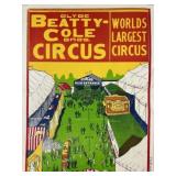 CLYDE BEATTY COLE BROS. CIRCUS POSTER