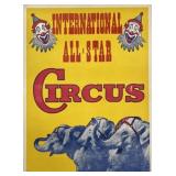 INTERNATIONAL ALL-STAR CIRCUS POSTER