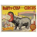 CLYDE BEATTY COLE BROS. CIRCUS POSTER