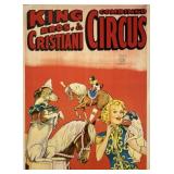 KING BROS. CIRCUS POSTER
