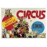 GREAT AMERICAN CIRCUS POSTER