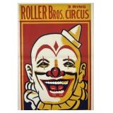 ROLLER BROS. CIRCUS POSTER