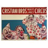 CRISTIANI BROS. CIRCUS POSTER
