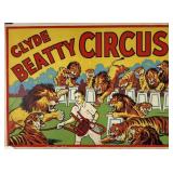 CLYDE BEATTY COLE BROS. CIRCUS POSTER