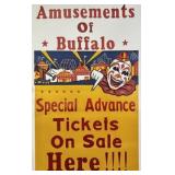 AMUSEMENTS OF BUFFALO CARNIVAL POSTER