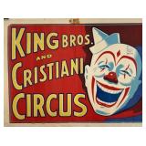 KING AND CRISTIANI BROS. CIRCUS POSTER