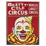 CLYDE BEATTY COLE BROS. CIRCUS POSTER
