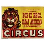 HOXIE BROS. GREAT AMERICAN CIRCUS POSTER