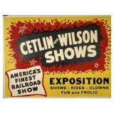 CETLIN AND WILSON SHOWS CARNIVAL POSTER