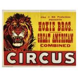 HOXIE BROS. GREAT AMERICAN CIRCUS POSTER