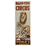 CLYDE BEATTY COLE BROS. CIRCUS POSTER