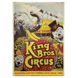 KING BROS. CIRCUS POSTER