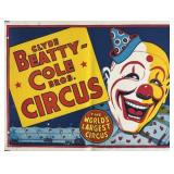 CLYDE BEATTY COLE BROS. CIRCUS POSTER