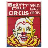 CLYDE BEATTY COLE BROS. CIRCUS POSTER