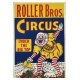 ROLLER BROS. CIRCUS POSTER