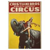 CRISTIANI BROS. CIRCUS POSTER
