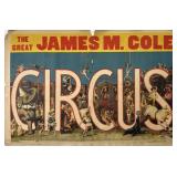 JAMES M. COLE CIRCUS POSTER