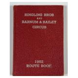 1952 RINGLING BROS. BARNUM BAILEY CIRCUS ROUTE BOO