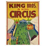 KING BROS. CIRCUS POSTER