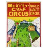 CLYDE BEATTY COLE BROS. CIRCUS POSTER