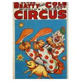CLYDE BEATTY COLE BROS. CIRCUS POSTER