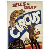 SELLS & GRAY CIRCUS POSTER