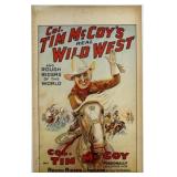 COL. TIM MCCOY'S REAL WILD WEST WINDOW CARD