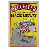 DEGGELLER WALL OF DEATH WINDOW CARD