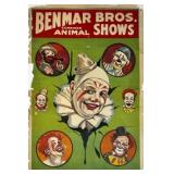 BENMAR BROS. COMBINED ANIMAL SHOWS POSTER