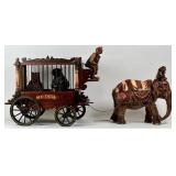 VINTAGE CIRCUS WAGON DISPLAY