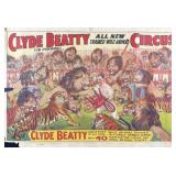 CLYDE BEATTY CIRCUS POSTER