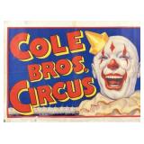 COLE BROS. CIRCUS POSTER