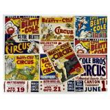 CLYDE BEATTY - COLE BROS. CIRCUS POSTER COLLECTION