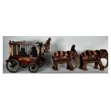 VINTAGE CIRCUS WAGON DISPLAY