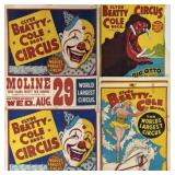 CLYDE BEATTY - COLE BROS. CIRCUS POSTERS