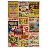 COLLECTION OF CIRCUS WINDOW CARDS