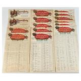 RINGLING BARNUM BAILEY CIRCUS ROUTE CARDS