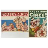 HAGEN BROS. CIRCUS POSTER