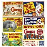 CLYDE BEATTY - COLE BROS. CIRCUS POSTER COLLECTION