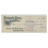 RINGLING BROS. CIRCUS BANK CHECK