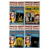 SHRINE CIRCUS - POLLACK BROS. CIRCUS WINDOW CARDS