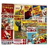 CLYDE BEATTY - COLE BROS. CIRCUS POSTERS