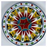RUDI LENZ SUNBURST CIRCUS WAGON WHEEL CLOCK