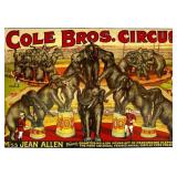 COLE BROS. CIRCUS POSTER