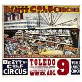 CLYDE BEATTY - COLE BROS. CIRCUS POSTER