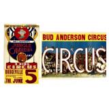 BUD E. ANDERSON'S JUNGLE ODDITIES AND CIRCUS POSTE