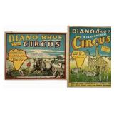 DIANO BROS. WILD ANIMAL CIRCUS POSTERS